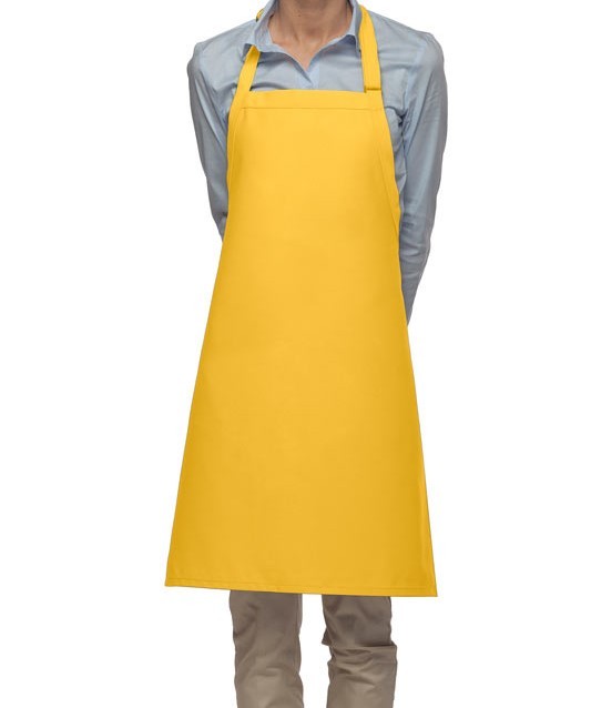 Adult Yellow Mid Length Bib Aprons